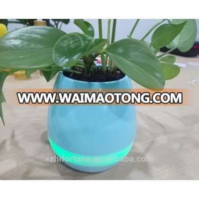 Music pot with bluetooth led light, smart flower pot